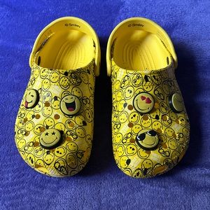 Crocs classics smiley faces clogs